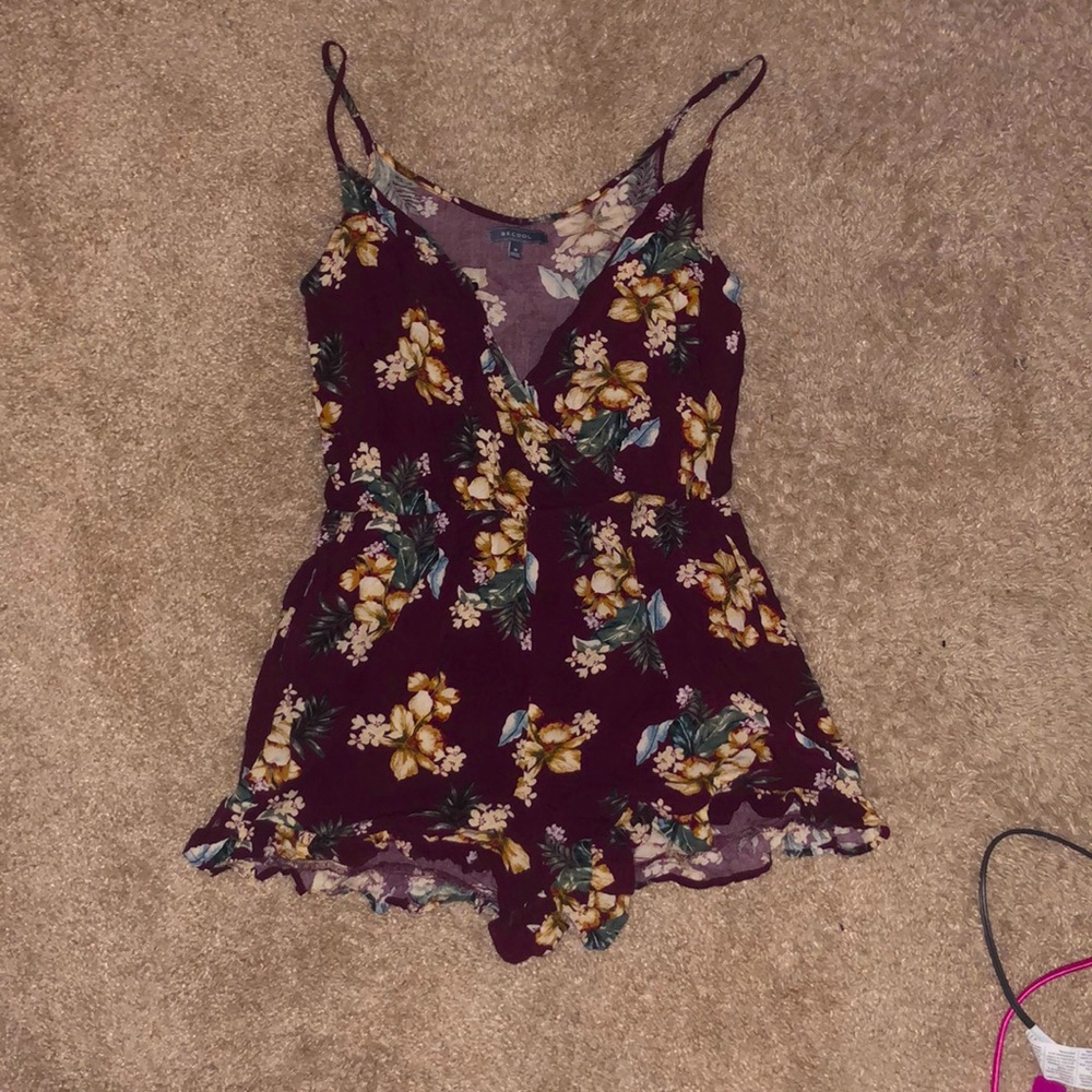 Be Cool Floral Romper - Medium